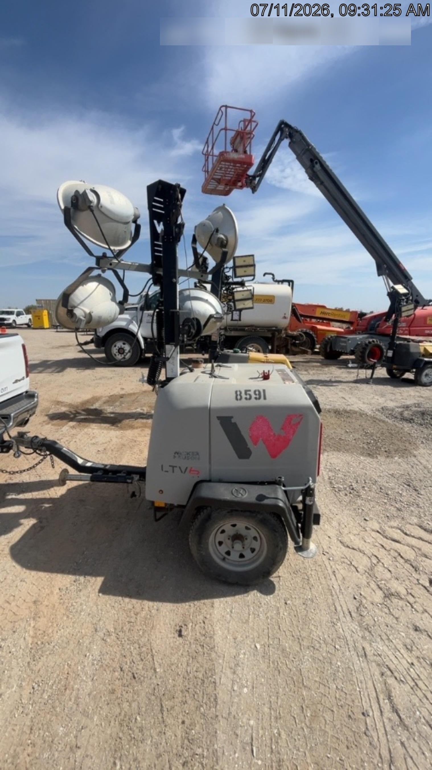 2018 Wacker Neuson LTV6L-MH Wacker Neuson LTV6L Towable Light Tower