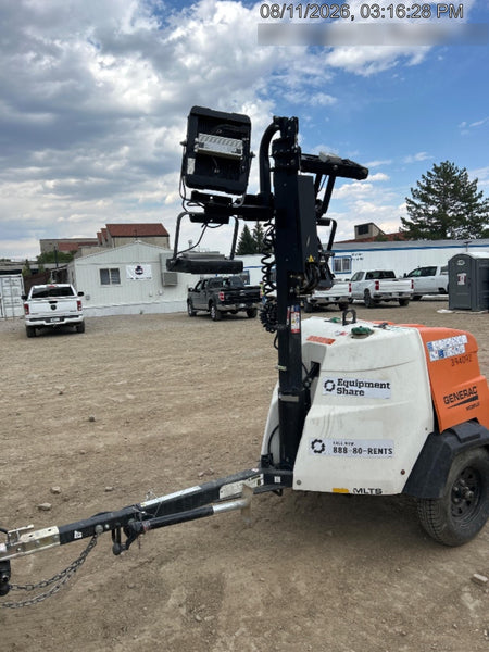 2024 Generac MLT2 Diesel, Flex Switch 120V Input, Powerzone Controller, 
(4) 320W LED Lights, 4kW Generator, 39.9 Gal Fuel Tank, 2" Ball, T3