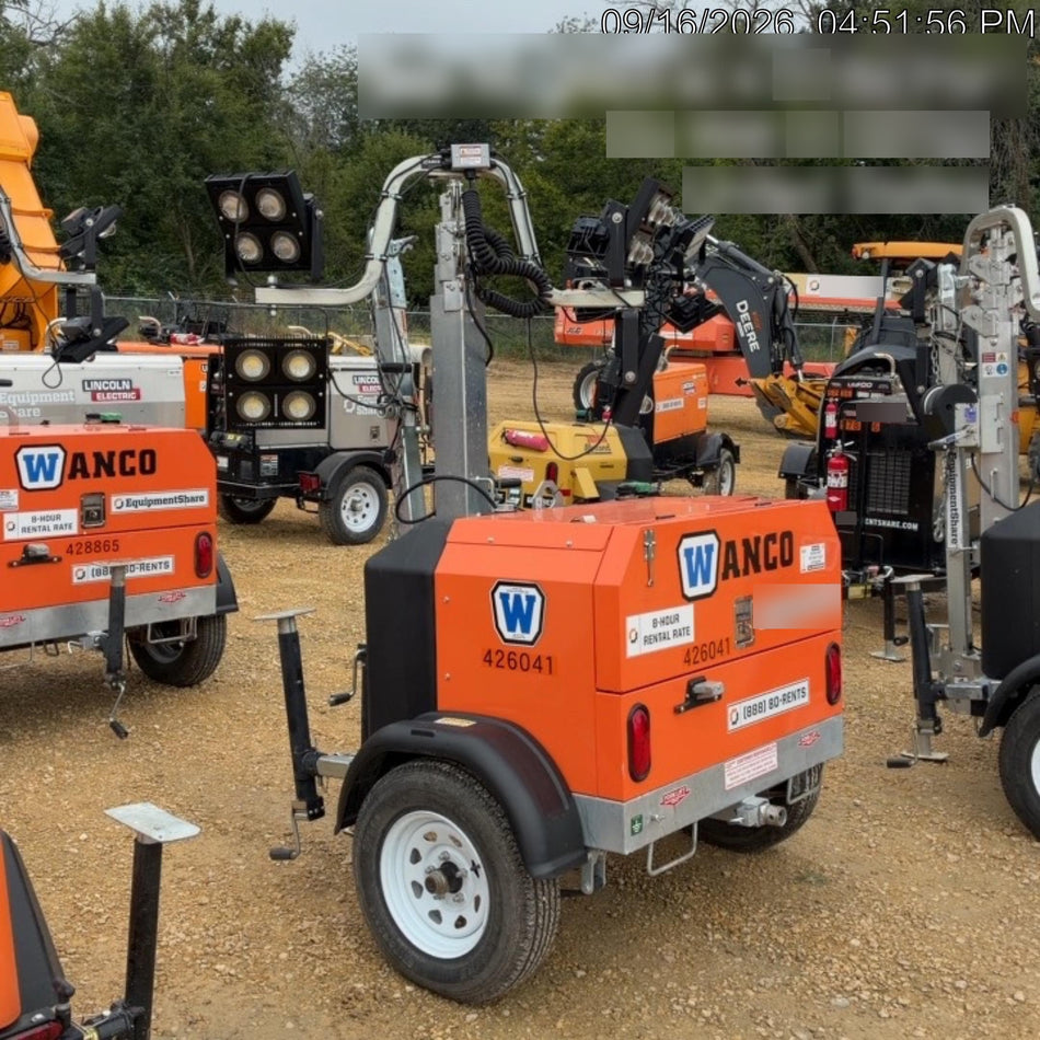 2024 Wanco WLTT-4MM4K Diesel, Deep Sea Controller, Shore Power Plug, Auto Start, (4) 350W LED Floodlights, 4kW Generator, 60 Gal Fuel Tank, 2" Ball, T3
