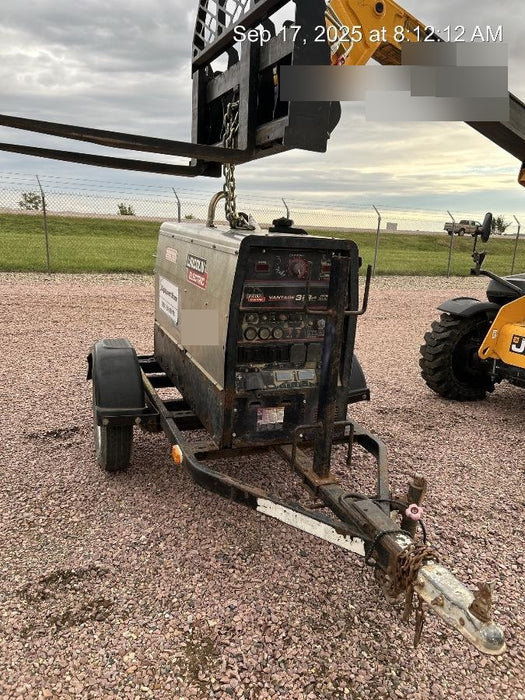 2018 Lincoln Electric Vantage 322 Lincoln Vantage 322 Welder Ready Pak 3 - Vantage 322, Trailer, Fender and light kit, Cable rack