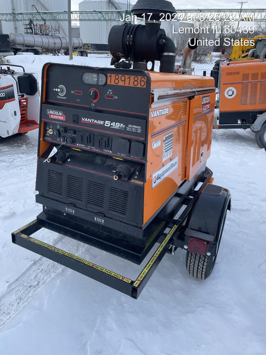 2021 Lincoln Electric Vantage 549X Ready Pak 3, ORANGE (includes trailer, cable rack, fender light kit)