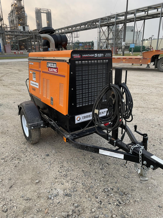 2021 Lincoln Electric Vantage 549X Ready Pak 3, ORANGE (includes trailer, cable rack, fender light kit)