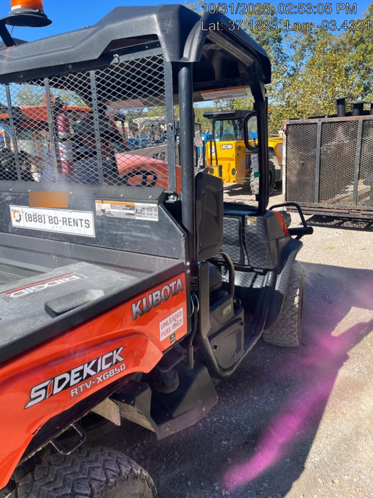 2019 Kubota RTV-XG850WL-H 4wd Utility Cart, Gas, 2 Seat, LED Strobe, Windshield Tempered Glass, Plastic Canopy, Wire Harness Kit, Backup Alarm