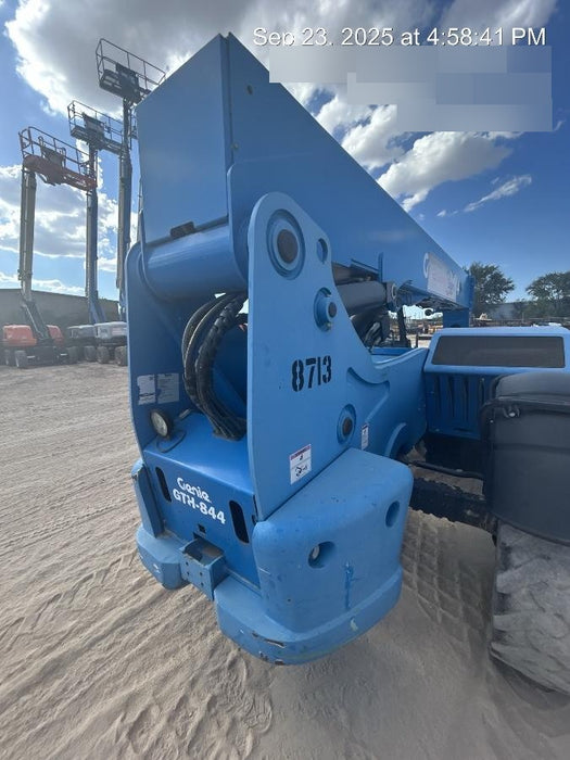 2018 Genie GTH-844 Genie GTH-844D w/Open ROPS, FF Tires, Work Light/Beacon, 60" Carriage and Forks