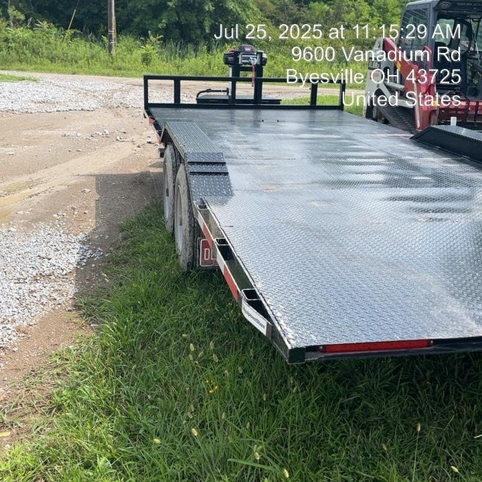 2024 TEXAS PRIDE TRAILERS 21' Lowboy Gravity Tilt Bed 14K Bumper Pull Trailer