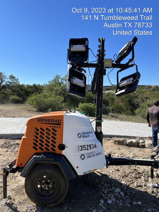 2023 Generac MLT2 Diesel, Flex Switch 120V Input, Powerzone Controller, (4) 320W LED Lights, 4kW Generator, 39.9 Gal Fuel Tank, 2" Ball, T3