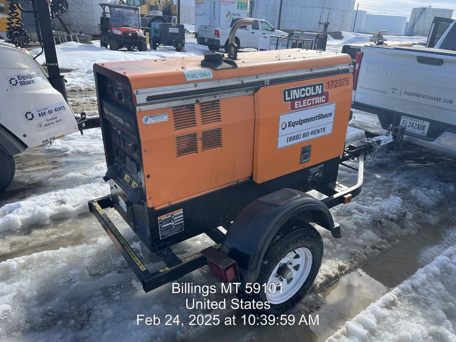 2022 Lincoln Electric LE400 Kubota V1505, Trlr, Cable Rack, Light Kit, ES Decals, T3