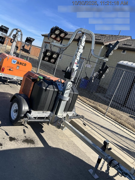 2024 Wanco WLTT-4MM4K Diesel, Deep Sea Controller, Shore Power Plug, Auto Start, (4) 350W LED Floodlights, 4kW Generator, 60 Gal Fuel Tank, 2" Ball, T3