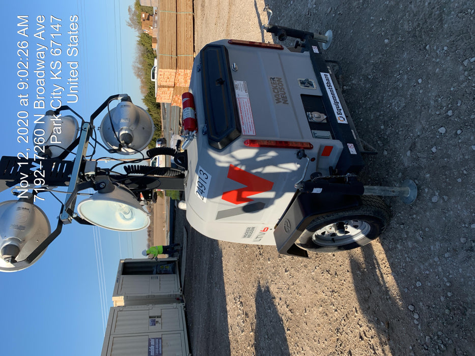 2019 Wacker Neuson LTV6L-MH Wacker Neuson LTV6L Mobile Light Tower w/Fuel Level Sensor Installed