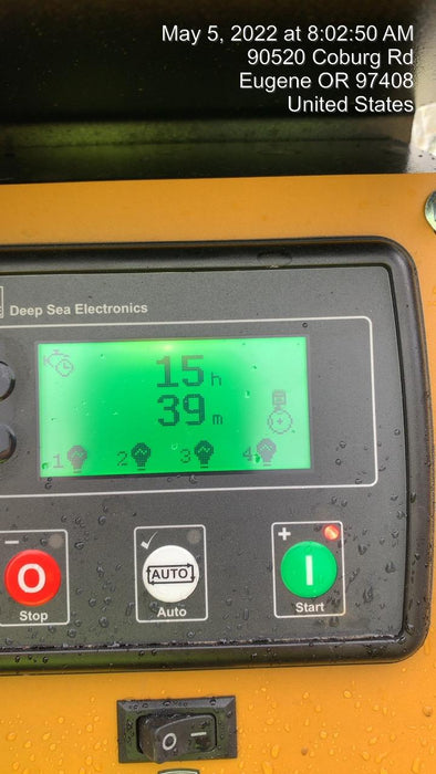 2022 Allmand NLV3GR (4) LED Light Fixture 350W, 23' Vertical Mast, 3kW Prime, Towable, Deep Sea L401, Leveling Jacks, Yanmar T4F 5.8hp