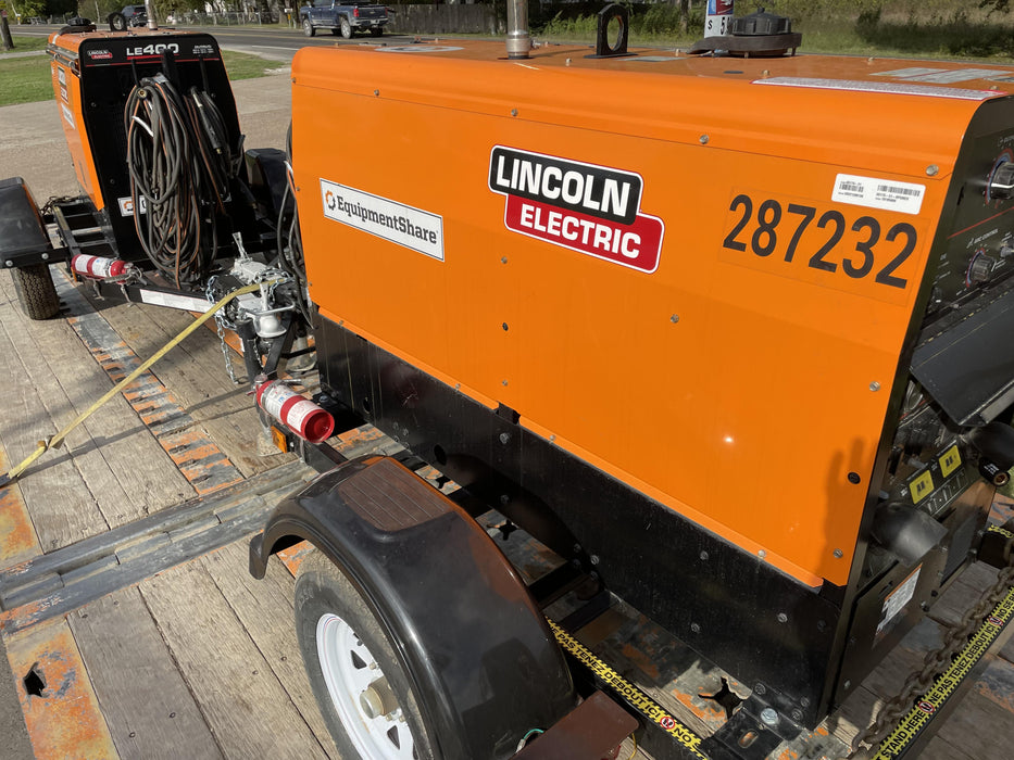2022 Lincoln Electric LE400 Kubota V1505, Trlr, Cable Rack, Light Kit, ES Decals, T3