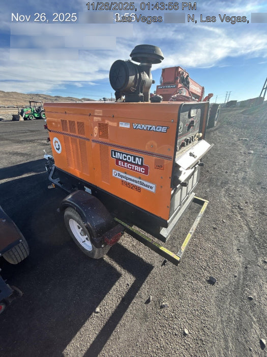 2021 Lincoln Electric Vantage 549X Ready Pak 3, ORANGE (includes trailer, cable rack, fender light kit)