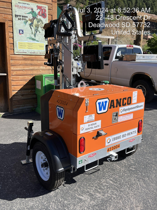 2024 Wanco WLTT-4MM4K Diesel, Deep Sea Controller, Shore Power Plug, Auto Start, (4) 350W LED Floodlights, 4kW Generator, 60 Gal Fuel Tank, 2" Ball, T3