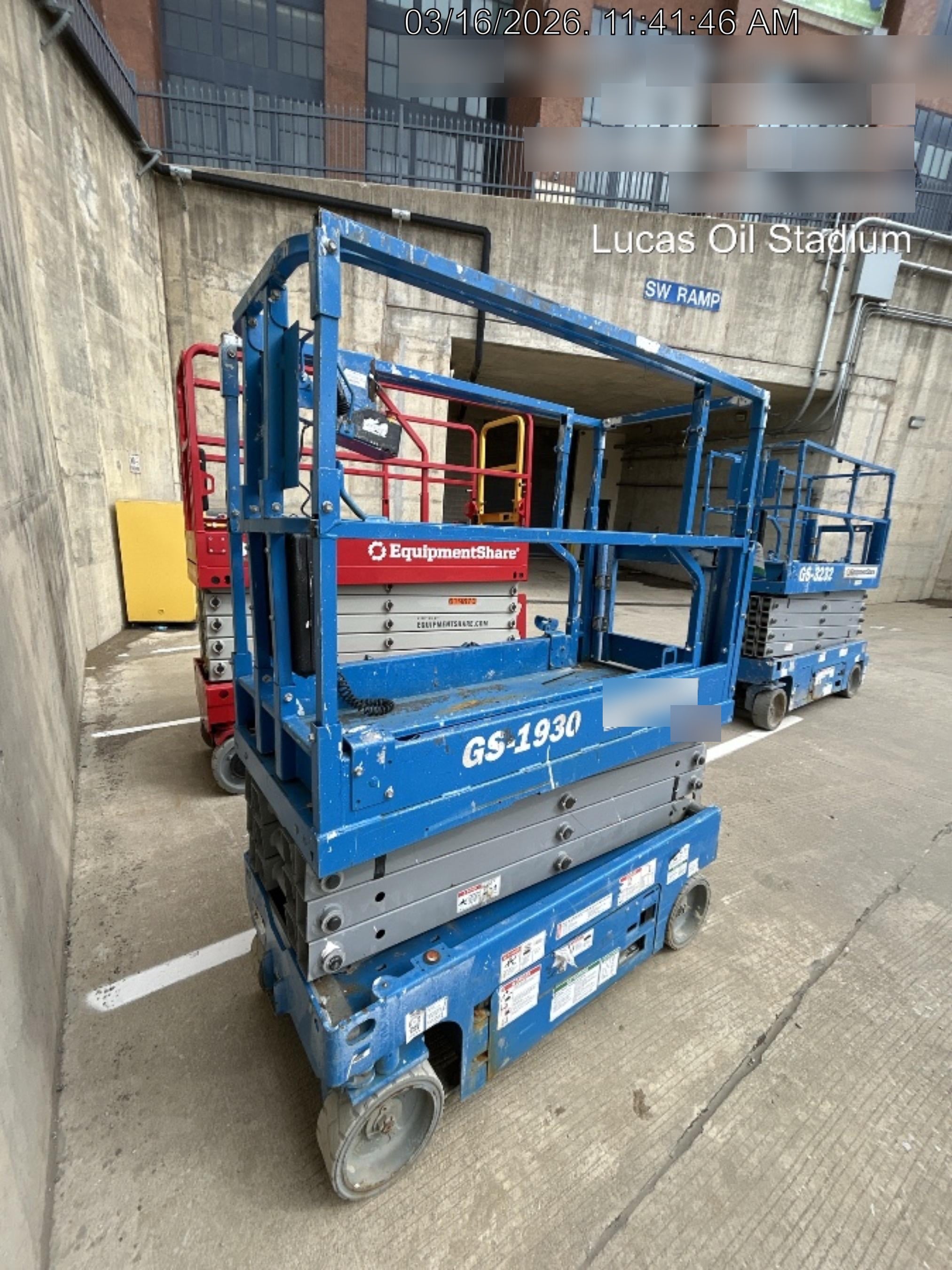 2020 Genie GS-1930 Solid Non Marking Tires, Beacon, Folding rails with half height swing gate
