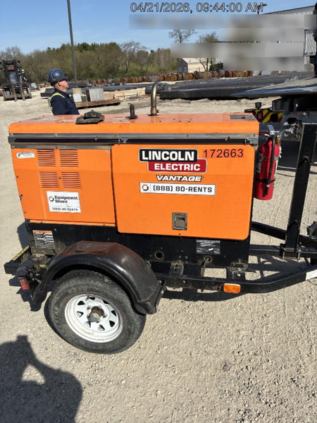 2021 Lincoln Electric Vantage 322 Vantage 322 Ready Pak 3 w/ Decals, ORANGE (includes trailer, cable rack, fender light kit) NO Telematics