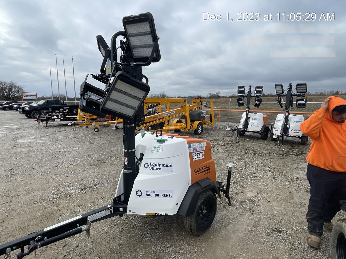 2023 Generac MLT2 Diesel, Flex Switch 120V Input, Powerzone Controller, (4) 320W LED Lights, 4kW Generator, 39.9 Gal Fuel Tank, 2" Ball, T3