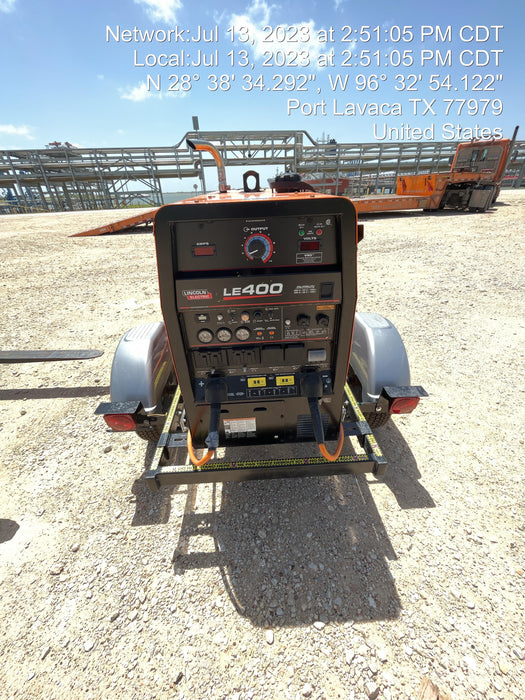 2022 Lincoln Electric LE400 Kubota V1505, Trlr, Cable Rack, Light Kit, ES Decals, T3