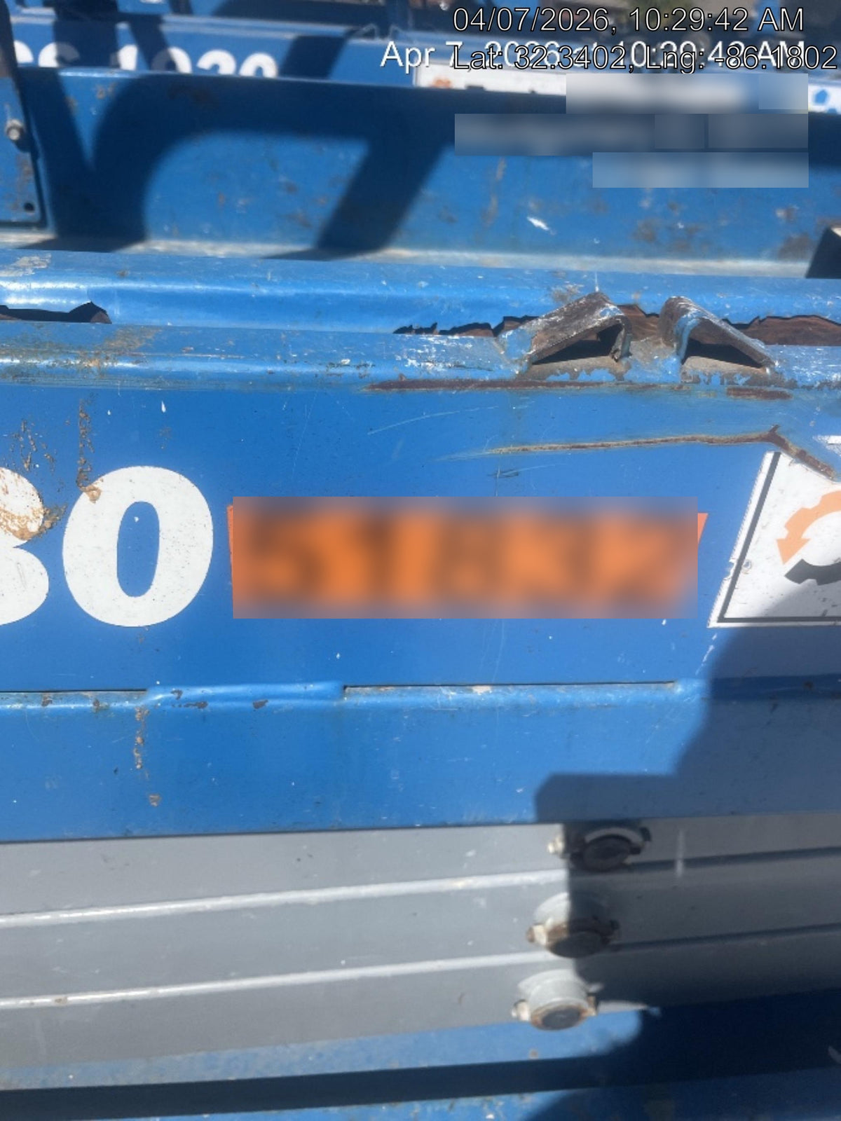 2019 Genie GS-1930 Fixed Rails with Chain Entry
