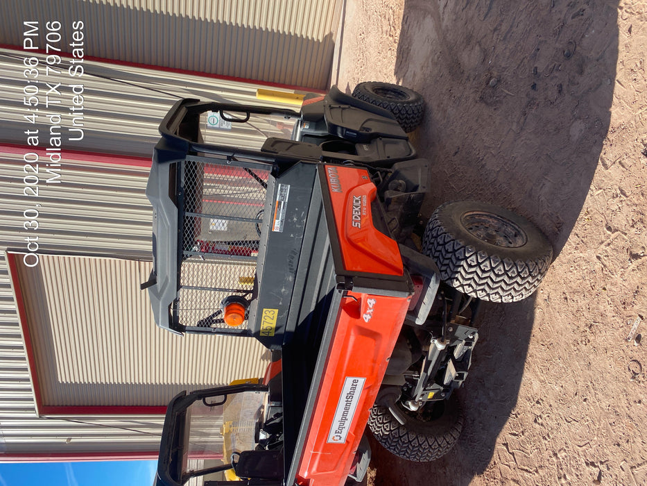 2019 Kubota RTV-XG850WL-H 4wd Utility Cart, Gas, 2 Seat, LED Strobe, Windshield Tempered Glass, Plastic Canopy, Wire Harness Kit, Backup Alarm
