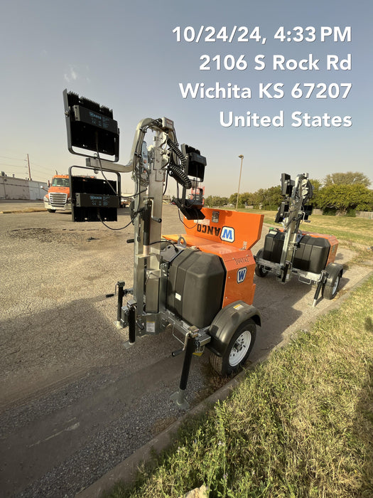 2024 Wanco WLTT-4MM4K Diesel, Deep Sea Controller, Shore Power Plug, Auto Start, (4) 350W LED Floodlights, 4kW Generator, 60 Gal Fuel Tank, 2" Ball, T3