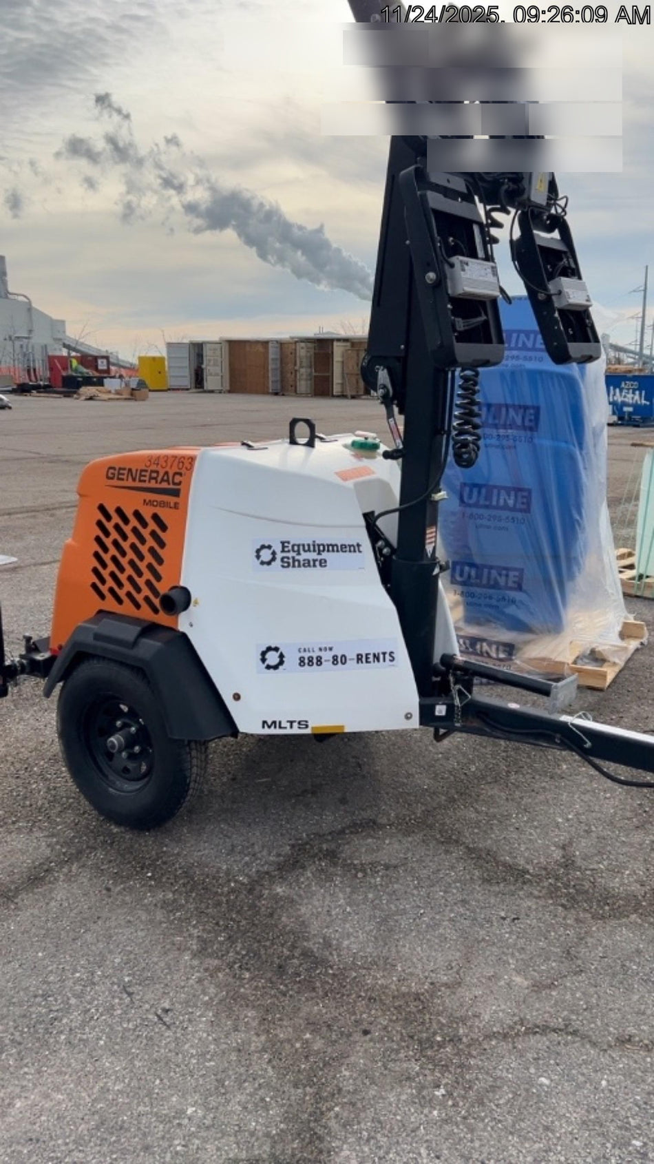 2023 Generac MLT2 Diesel, Flex Switch 120V Input, Powerzone Controller, (4) 320W LED Lights, 4kW Generator, 39.9 Gal Fuel Tank, 2" Ball, T3