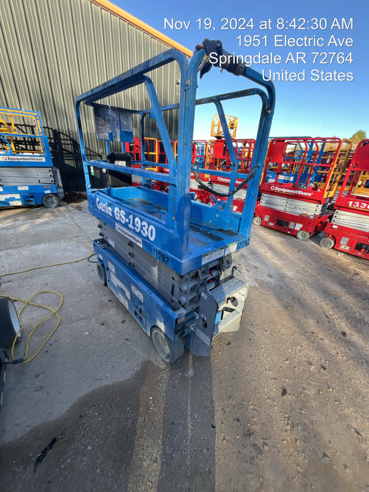 2018 Genie GS-1930 Genie GS-1930 w/Fixed Rail, Chain Entry