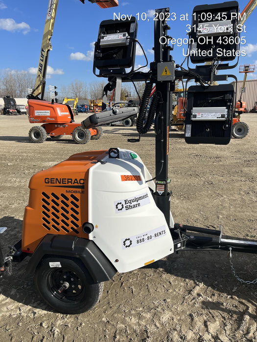 2023 Generac MLT2 Diesel, Flex Switch 120V Input, Powerzone Controller, 
(4) 320W LED Lights, 4kW Generator, 39.9 Gal Fuel Tank, 2" Ball, T3