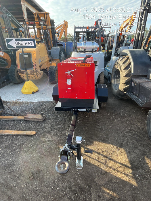 2023 Shindaiwa DGW400MDL Kubota D902 Engine, 23 HP, Dual Op Welder, Wire, Arc, Droop Stick, Tig, and CC Stick Functionality, Simulphase, 3 Phase and 1 Phase Gen Output, Single Axle NB Trlr, Slr Trckl Chrg 12V 12W, Fire Ext
