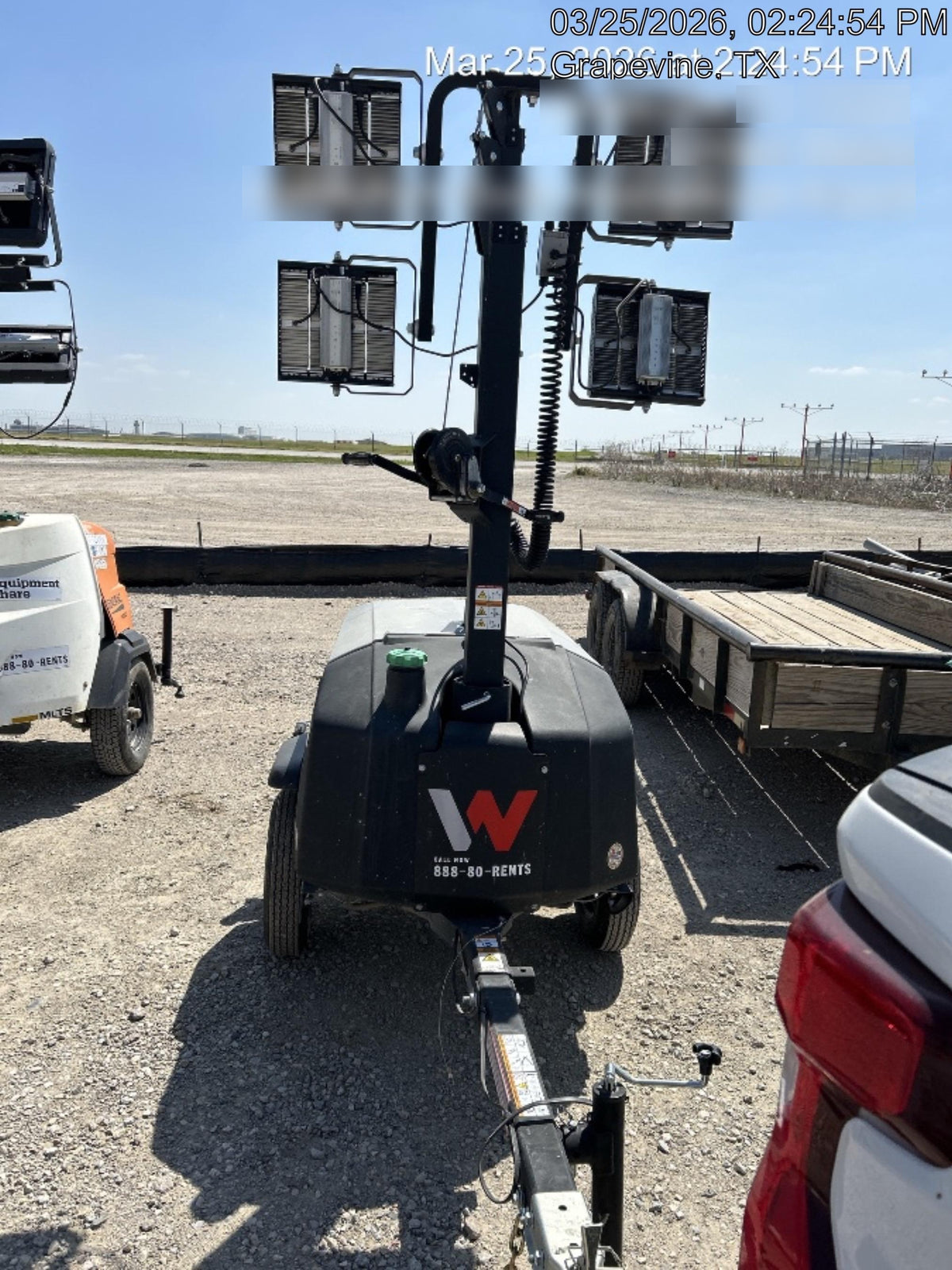 2024 Wacker Neuson LTT4 Diesel, Kohler KDW702, Deep Sea Controller, Auto Start, LED 320W, Bypass Outlet, T3