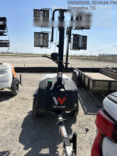 2024 Wacker Neuson LTT4 Diesel, Kohler KDW702, Deep Sea Controller, Auto Start, LED 320W, Bypass Outlet, T3