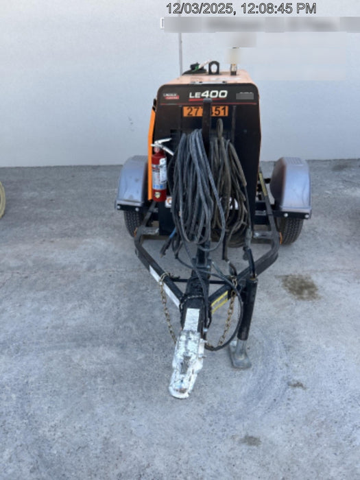 2022 Lincoln Electric LE400 Kubota V1505, Trlr, Cable Rack, Light Kit, ES Decals, T3