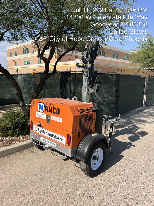 2024 Wanco WLTT-4MM4K Diesel, Deep Sea Controller, Shore Power Plug, Auto Start, (4) 350W LED Floodlights, 4kW Generator, 60 Gal Fuel Tank, 2" Ball, T3