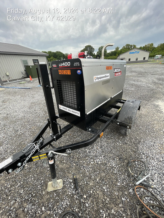 2024 Lincoln Electric LE400 Kubota V1505, Trlr, Cable Rack, Light Kit, ES Decals, T3