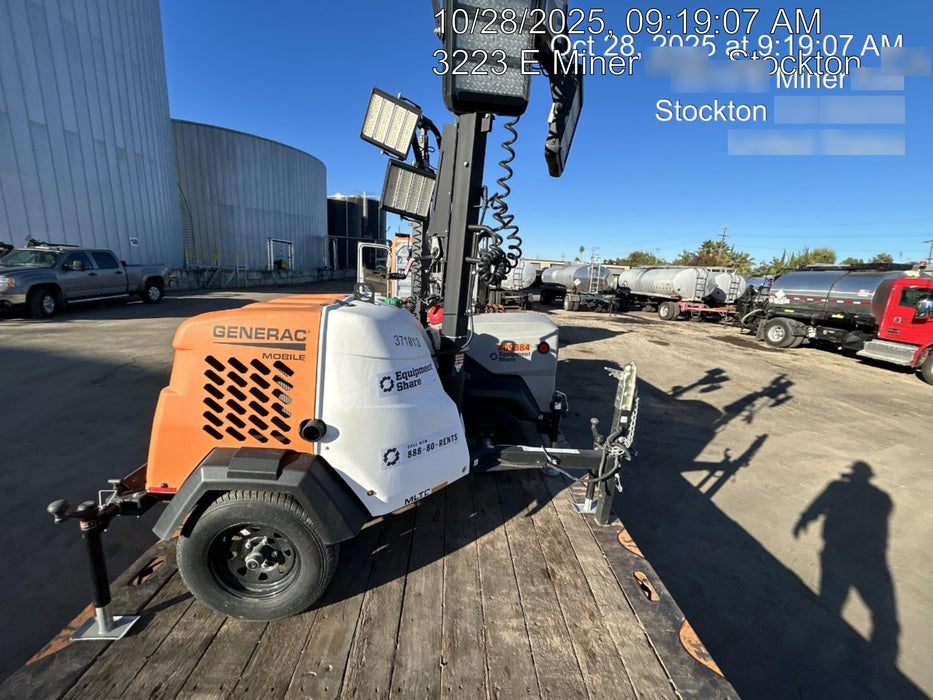 2023 Generac MLT2 Diesel, Flex Switch 120V Input, Powerzone Controller, 
(4) 320W LED Lights, 4kW Generator, 39.9 Gal Fuel Tank, 2" Ball, T3