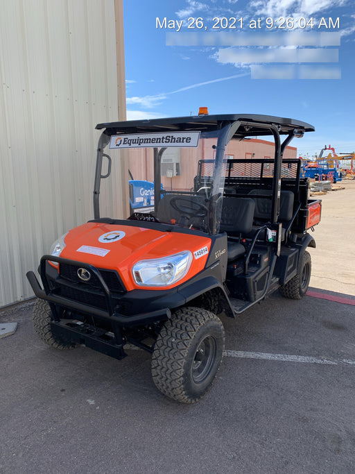 2022 Kubota RTV-X1140W-H Plastic Canopy, Windshield Acrylic Clear, LED Strobe Light, Wire Harness Kit, Back up Alarm