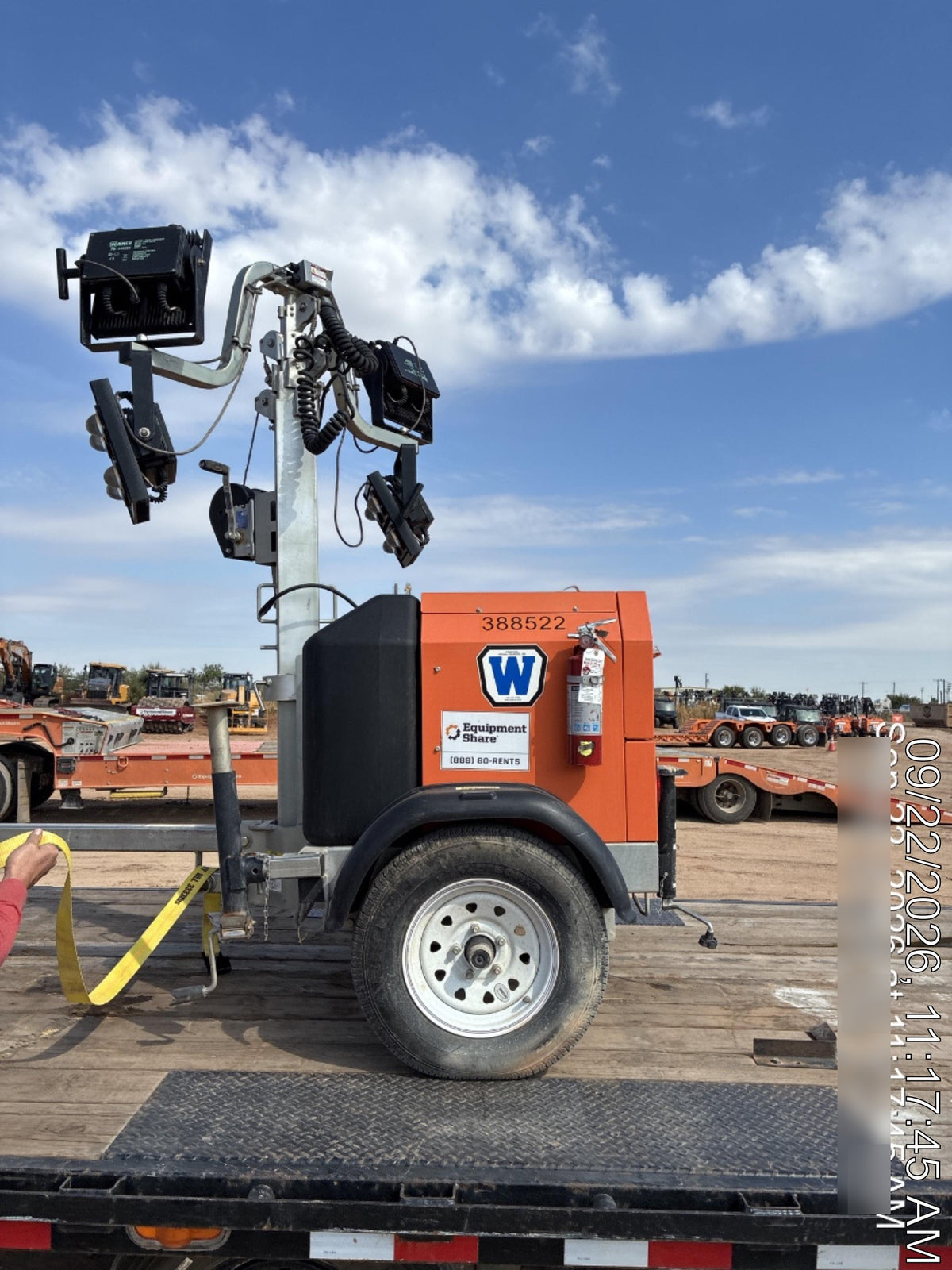 2024 Wanco WLTT-4MM4K Diesel, Deep Sea Controller, Shore Power Plug, Auto Start, (4) 350W LED Floodlights, 4kW Generator, 60 Gal Fuel Tank, 2" Ball, T3