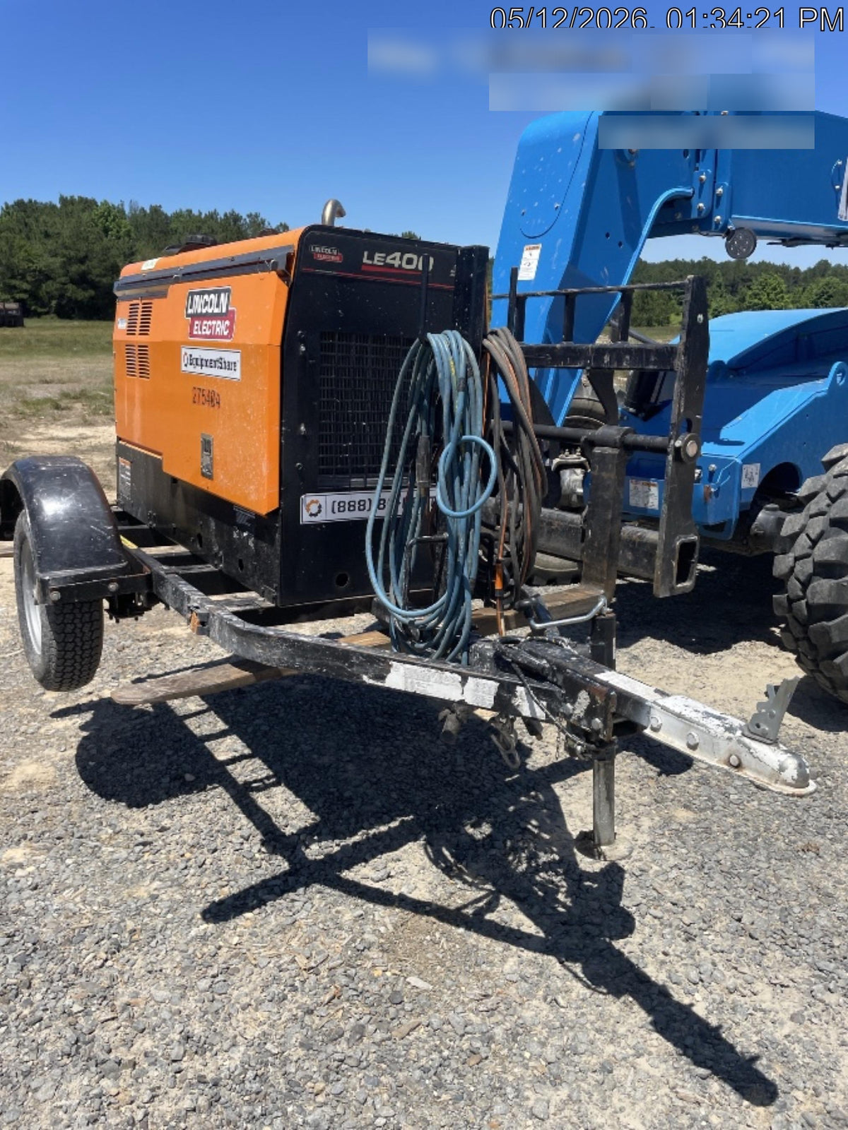 2022 Lincoln Electric LE400 Kubota V1505, Trlr, Cable Rack, Light Kit, ES Decals, T3
