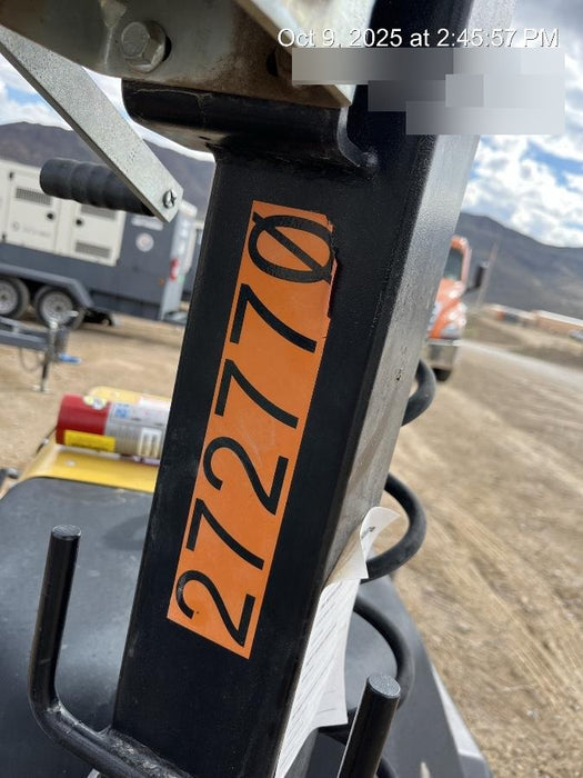 2022 Allmand NLV3GR (4) LED Light Fixture 350W, 23' Vertical Mast, 3kW Prime, Towable, ES Decals, T3