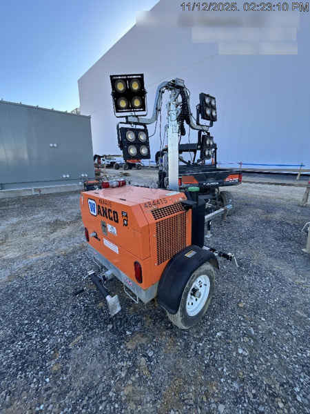 2024 Wanco WLTT-4MM4K Diesel, Mitsubishi L2E, 9.0HP @1800 rpm, Deep Sea Controller, Shore Power Plug, Auto Start, (4) 350W LED Floodlights, 4kW Generator, 60 Gal Fuel Tank, 2" Ball, T3