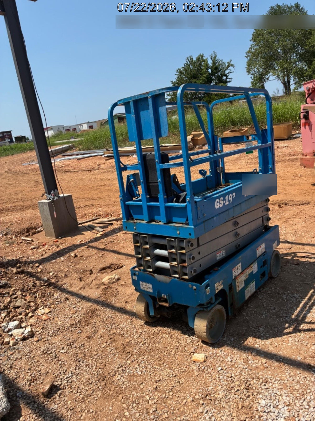 2020 Genie GS-1930 Solid Non Marking Tires, Beacon, Folding rails with half height swing gate