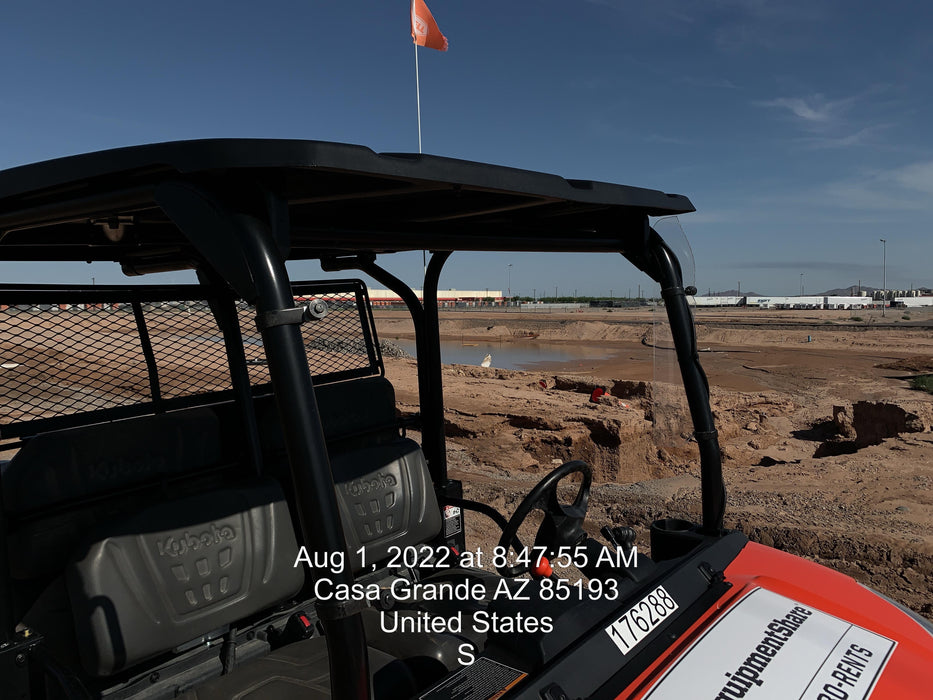 2021 Kubota RTV-X1140W-H Plastic Canopy, Windshield Acrylic Clear, LED Strobe Light, Wire Harness Kit, Back up Alarm