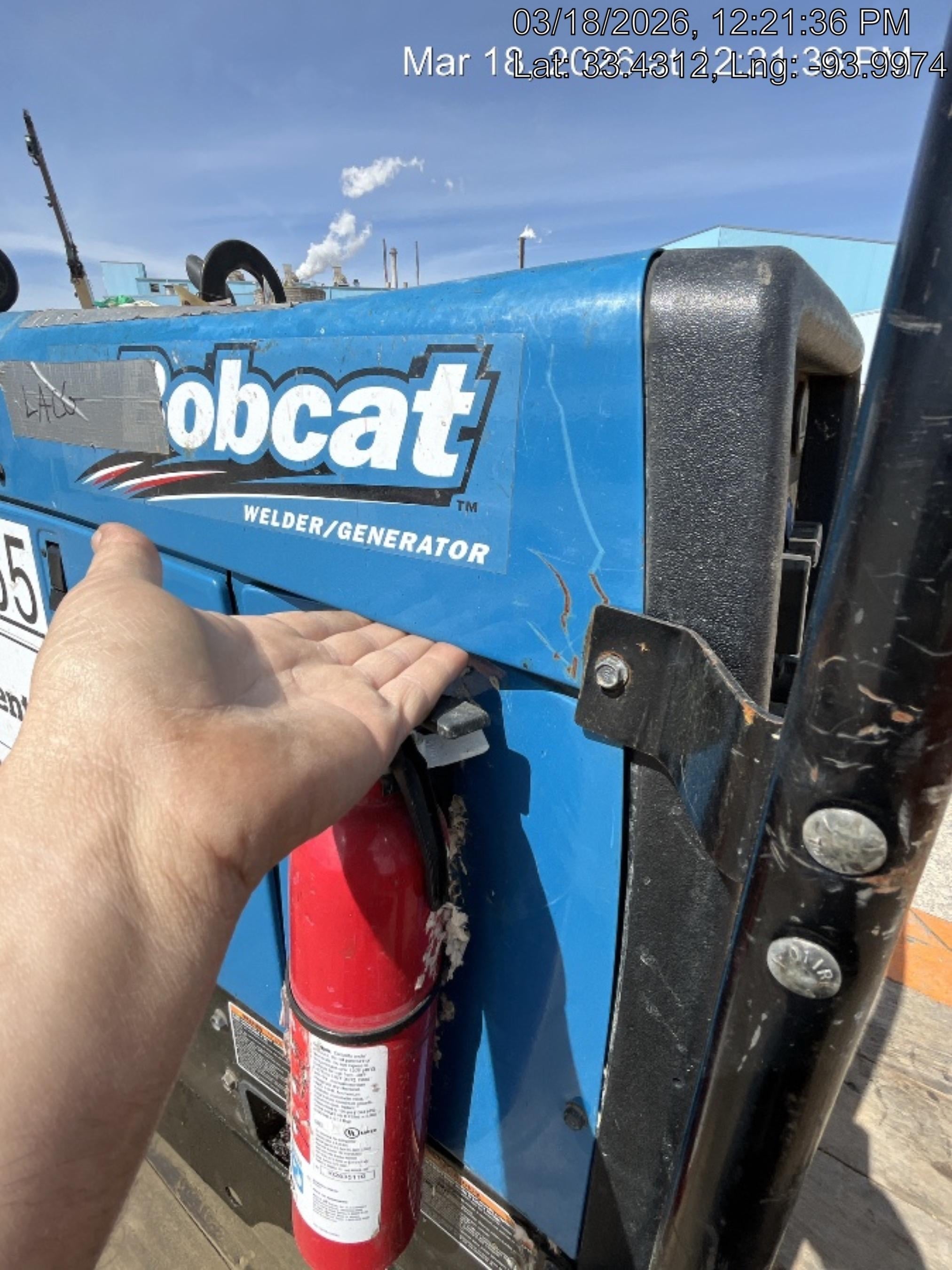 2019 Miller Electric BOBCAT 250 LP/Propane, Running Gear, Tank Bracket, Hose