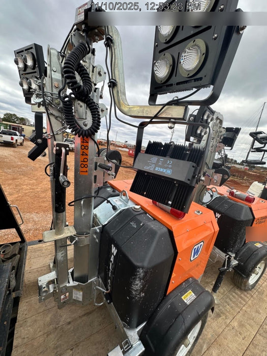 2025 Wanco WLTT-4MM4K Diesel, Mitsubishi L2E, 9.0HP @1800 rpm, Deep Sea Controller, Shore Power Plug, Auto Start, (4) 350W LED Floodlights, 4kW Generator, 60 Gal Fuel Tank, 2" Ball, T3