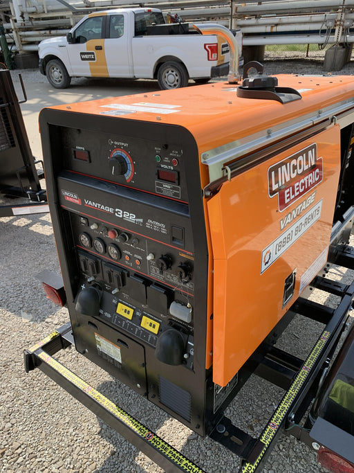 2021 Lincoln Electric Vantage 322 Vantage 322 Ready Pak 3 w/ Decals, ORANGE (includes trailer, cable rack, fender light kit) NO Telematics