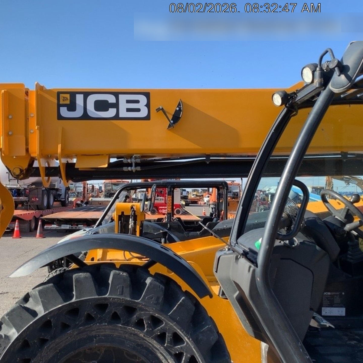 2020 JCB 509-42 Canopy, Solid Tires, Work Lights, Beacon, Aux Hydraulics, Back up Alarm, Lifting Eye, ES Decals