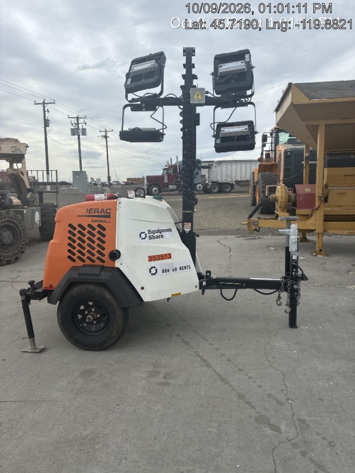 2023 Generac MLT2 Diesel, Flex Switch 120V Input, Powerzone Controller, (4) 320W LED Lights, 4kW Generator, 39.9 Gal Fuel Tank, 2" Ball, T3