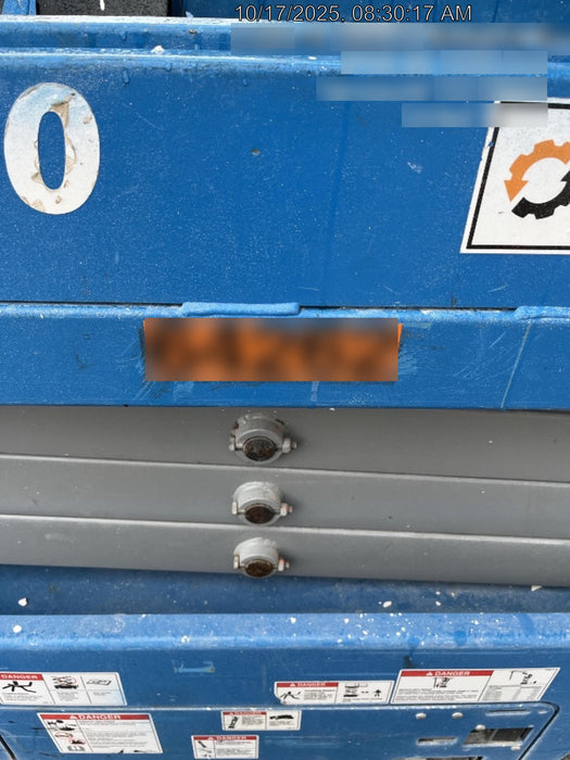 2020 Genie GS-1930 Solid Non Marking Tires, Beacon, Folding rails with half height swing gate, 800W Inverter