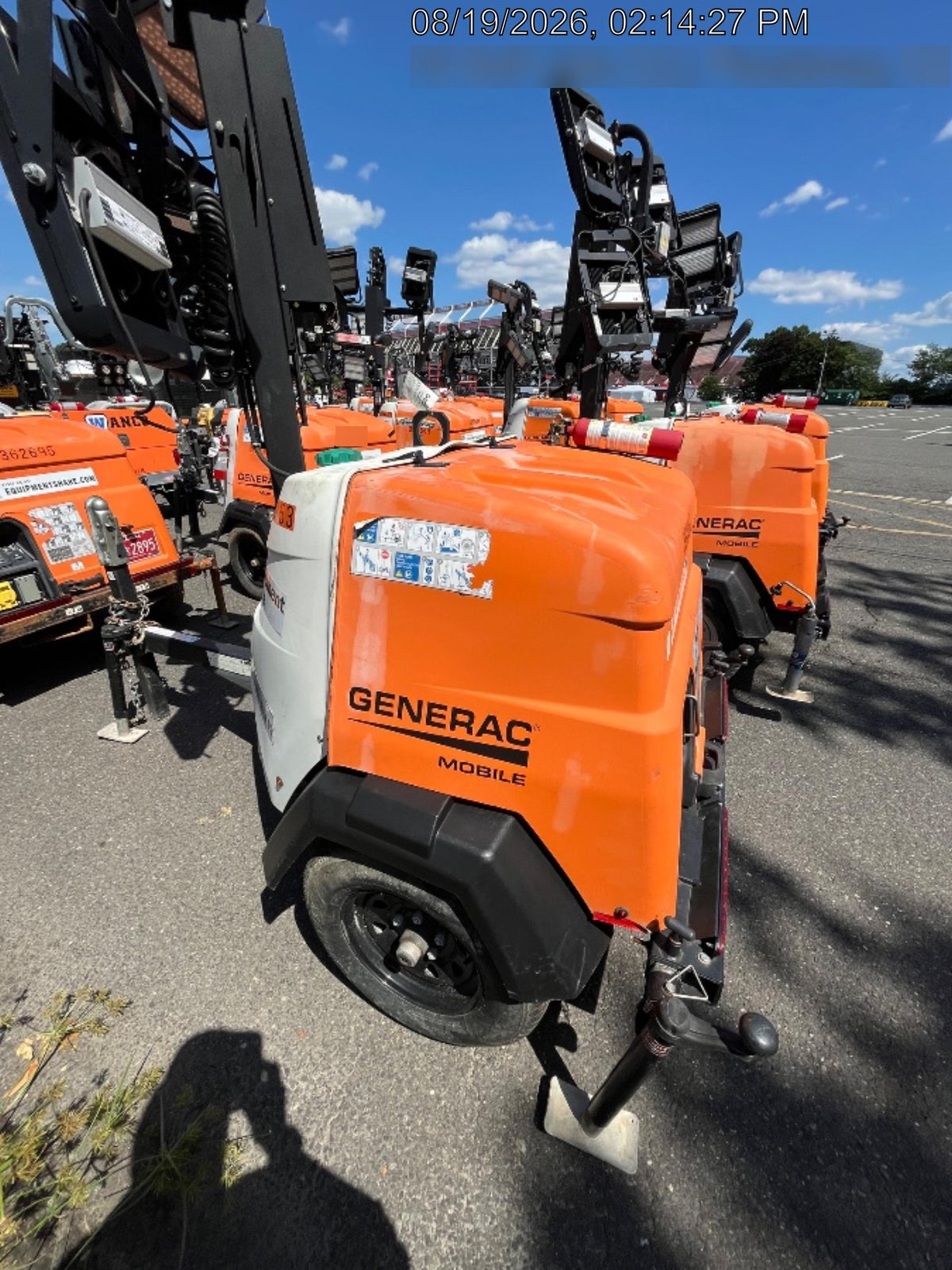 2023 Generac MLT2 Diesel, Flex Switch 120V Input, Powerzone Controller, 
(4) 320W LED Lights, 4kW Generator, 39.9 Gal Fuel Tank, 2" Ball, T3