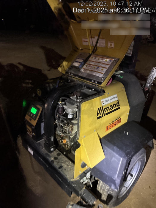 2021 Allmand NLV3GR (4) LED Light Fixture 350W, 23' Vertical Mast, 3kW Prime, Towable, Deep Sea L401, Leveling Jacks, Yanmar T4F 5.8hp