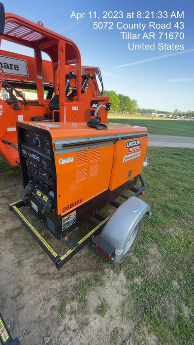 2022 Lincoln Electric LE400 Kubota V1505, Trlr, Cable Rack, Light Kit, ES Decals, T3